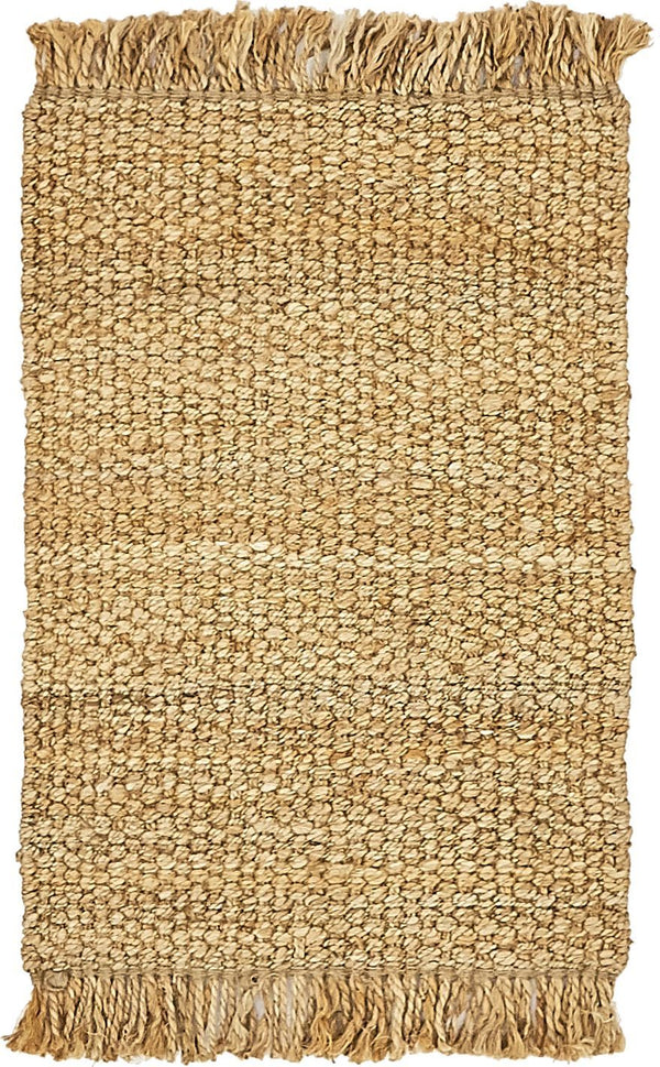 unique loom chunky jute chj001tan tan rug