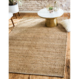 unique loom chunky jute chj001nat natural rug