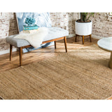 unique loom chunky jute chj001nat natural rug