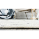 unique loom rounded trellis frieze trf003ivr ivory rug