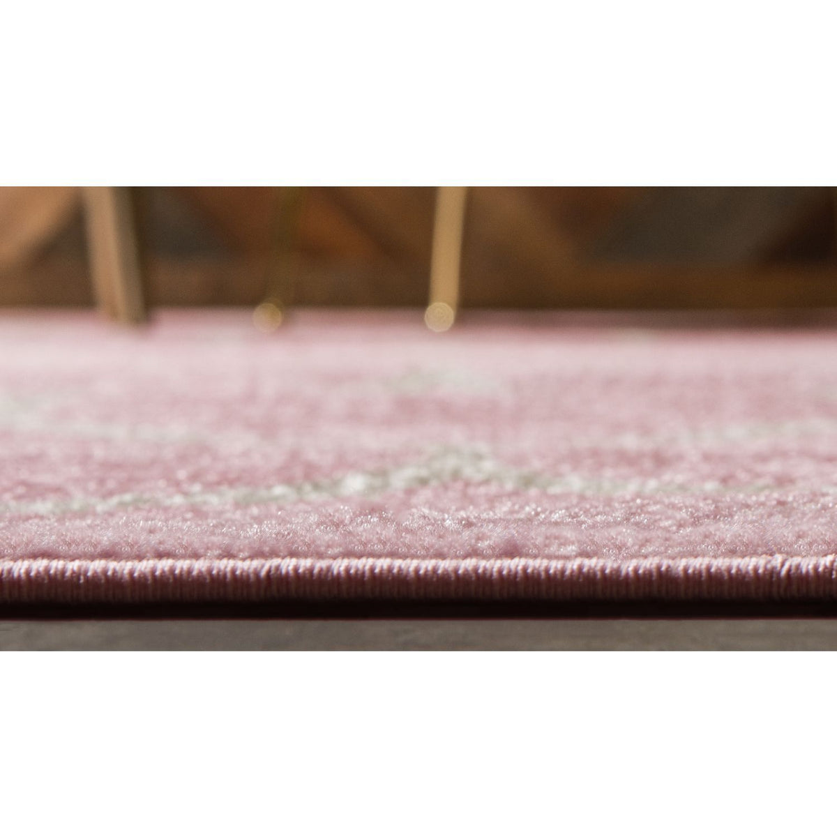 unique loom rounded trellis frieze trf003pin pink rug