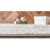 unique loom geometric trellis frieze trf002lgr light gray rug