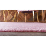 unique loom geometric trellis frieze trf002lpi light pink rug