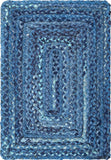 Unique Loom Braided Chindi BCH001BLU Blue Rug