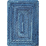 Unique Loom Braided Chindi BCH001BLU Blue Rug