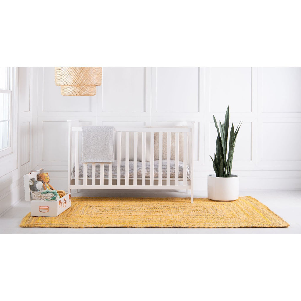 unique loom braided chindi bch001yel yellow rug