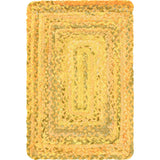Unique Loom Braided Chindi BCH001YEL Yellow Rug