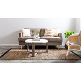 unique loom assam braided jute bjt001nbl natural black rug