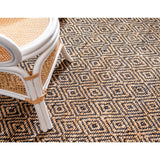 unique loom assam braided jute bjt001nbl natural black rug