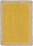 Unique Loom Goa Braided Jute BJT002YEL Yellow Rug