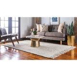 unique loom chunky jute chj001ivr ivory rug