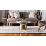 unique loom chunky jute chj001ivr ivory rug