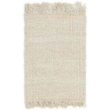 Unique Loom Chunky Jute CHJ001IVR Ivory Rug