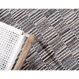 unique loom checkered chindi jute cjt001blu blue rug