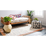 unique loom striped chindi jute cjt002ivr ivory rug