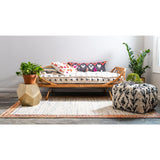 unique loom striped chindi jute cjt002ivr ivory rug