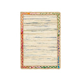 Unique Loom Striped Chindi Jute CJT002IVR Ivory Rug