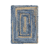 Unique Loom Braided Chindi BCH004BUN Blue/Natural Rug