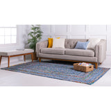 unique loom braided chindi bch004bum blue multi rug