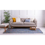 unique loom braided chindi bch004bum blue multi rug