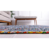 unique loom braided chindi bch004bum blue multi rug