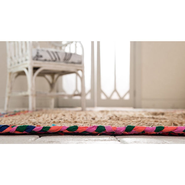 unique loom manipur braided jute bjt009nat natural rug