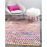 unique loom trellis braided chindi bch002mlt multi rug