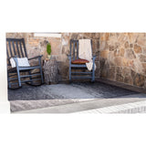 unique loom outdoor ombre omd016gry gray rug
