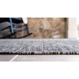 unique loom outdoor ombre omd016gry gray rug