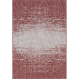 Unique Loom Outdoor Ombre OMD016RST Rust Red Rug