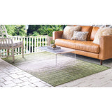 unique loom outdoor ombre omd016grn green rug