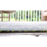 unique loom outdoor ombre omd016grn green rug