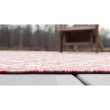 unique loom outdoor tribal trellis otr009rst rust red gray rug
