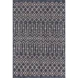 Unique Loom Outdoor Tribal Trellis OTR009CHA Charcoal Gray/Beige Rug