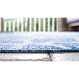 unique loom outdoor giraffe osf001blu blue rug