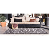 unique loom outdoor giraffe osf001dgr dark gray rug