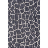 Unique Loom Outdoor Giraffe OSF001DGR Dark Gray Rug