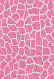 unique loom outdoor giraffe osf001pin pink rug