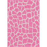Unique Loom Outdoor Giraffe OSF001PIN Pink Rug