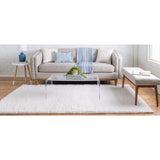 unique loom davos shag zmt001ivr ivory rug
