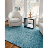 unique loom davos shag zmt001aqu aqua rug