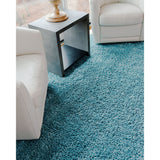 unique loom davos shag zmt001aqu aqua rug