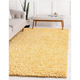 unique loom davos shag zmt001sun sunglow rug