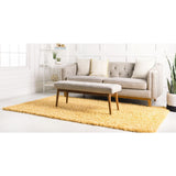 unique loom davos shag zmt001sun sunglow rug
