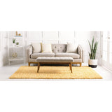 unique loom davos shag zmt001sun sunglow rug