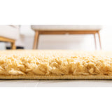 unique loom davos shag zmt001sun sunglow rug
