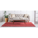 unique loom davos shag zmt001pop poppy rug