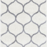 unique loom rounded trellis frieze trf003ivr ivory rug