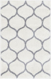 unique loom rounded trellis frieze trf003ivr ivory rug