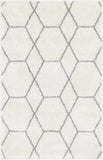unique loom geometric trellis frieze trf002ivr ivory rug